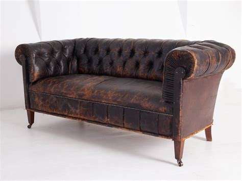 French Leather Sofa Drew Pritchard Ltd