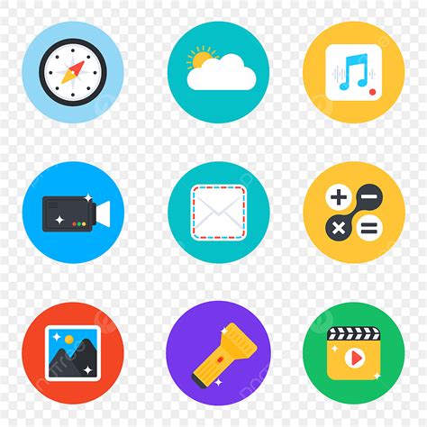 Flat Web And Mobile Applications Icons Web Icons Mobile Icons