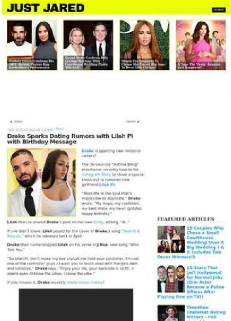 drake sparks dating rumors with lilah pi with birthday one news page