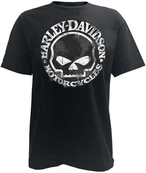 Harley Davidson Men S T Shirt Hand Made Willie G Skull Distressed