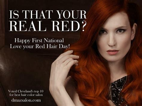 Happy First National Love Your Red Hair Day Nationalredhairday
