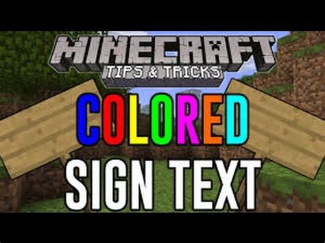 The world does have its rules but you'll be surprised to learn how players work around it's ten years old but you can still learn something new like how you can change the text color for signs in minecraft. *100% WORKING* How to get Colored Sign Text on MCPE ...