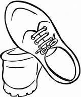 Coloring Shoe Shoes Getcoloringpages Idea Whitesbelfast Credit sketch template