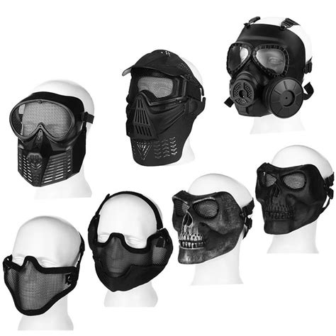 Paintball Tactical Airsoft Game Face Protection Safety Mask Guard