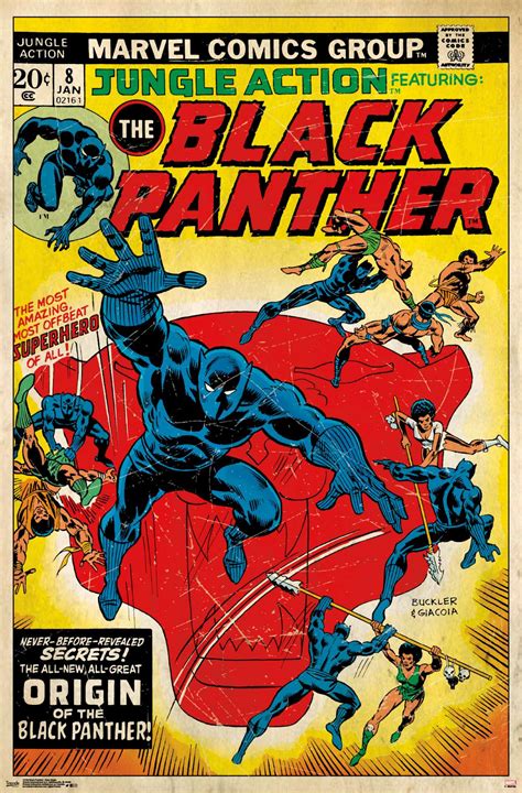 Marvel Comics Black Panther Jungle Action Cover Poster Ebay