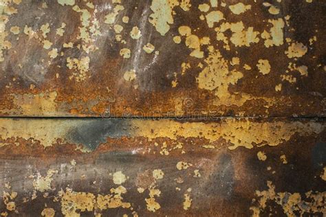 Texture Old Rusty Metal With Peeling Paint Stock Image Image Of