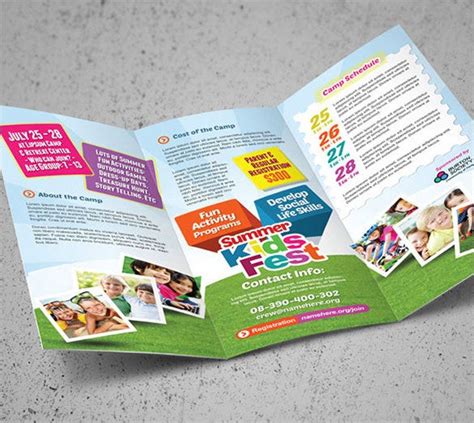 12 Amazing Camp Brochure Templates Ai Psd Word Apple Pages