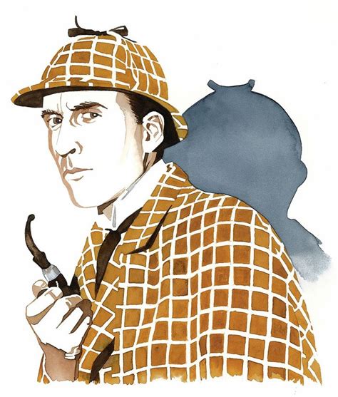 Christopher Lee In Sherlock Holmes And The Deadly Necklace Watercolor