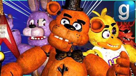 Gmod Fnaf Repairing The Damaged Fnaf 1 Animatronics With Spare Parts