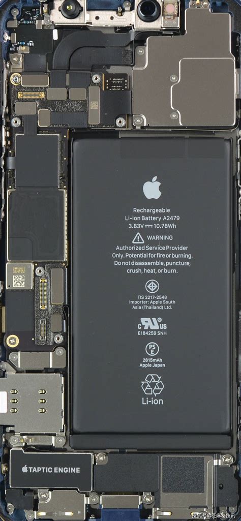 黑色炫酷有个性 Iphone 12和12pro内部结构图高清壁纸下载拆机