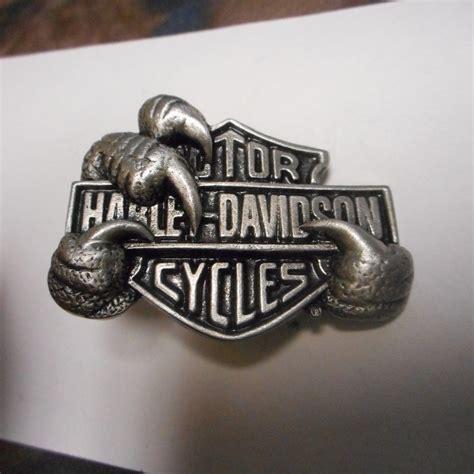 Vintage Harley Davidson Pin Great Shape Eagle Claw Etsy