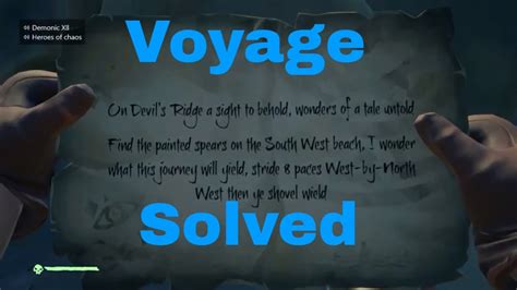 Take the first one for example. Sea Of Thieves - On Devils Ridge a Sight to Behold Voyage ...