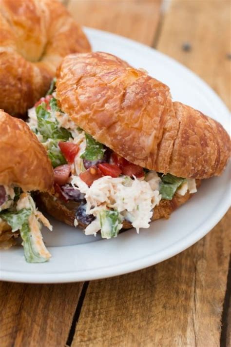 Our Favorite Chicken Salad Croissant Sandwich Oh Sweet Basil Recipe