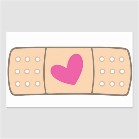 Heart Bandaid Sticker Zazzle Bandaid Sticker Band Aid Cartoons Band