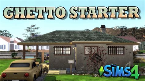 Sims 4 Ghetto Starter House 🏠 No Cc Speed Build 🏠 Youtube