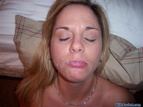 Wifebucket Chubby Wife Sue Getting Her Face Plastered With Cum