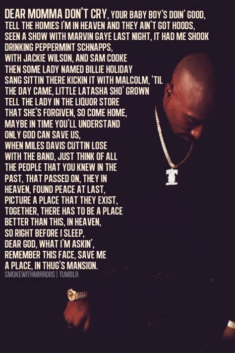 Tupac Shakur Dear Mama Songtext