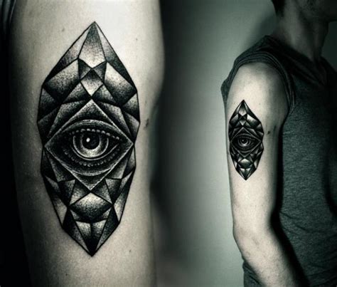Arm Eye Dotwork Tattoo By Kamil Czapiga