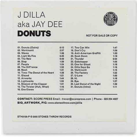 J Dilla Donuts 2005 Cd Discogs
