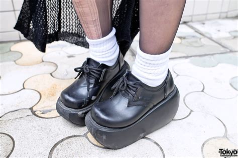 chunky platform shoes in harajuku tokyo fashion