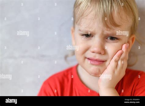 Kid Crying The Face Of A Cute Little Upset Four Year Old Baby Boy In