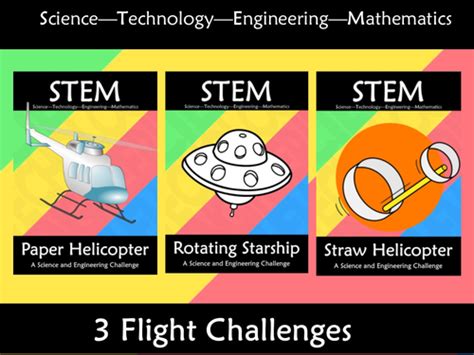 Stem Flight Experiment Challenge Bundle Teaching Resources