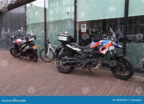 netherlands police motorcycle editorial stock image image of netherlands politie 109202324