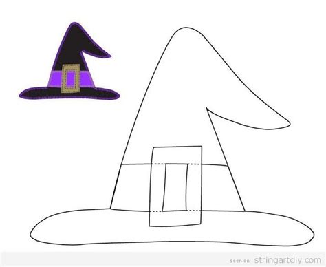 Mini Witch Hat Template