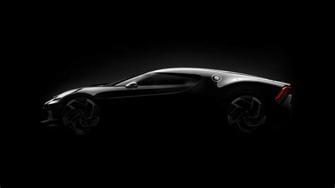 Image Bugatti 2019 La Voiture Noire Black Side Cars Black 3840x2160