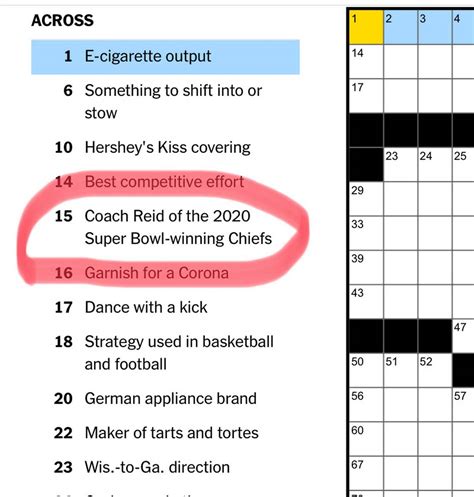 Chiefs Super Bowl Title Makes New York Times Crossword Puzzle Kansas