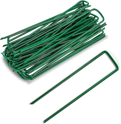 Garden Pegs Pack U Shaped Artificial Grass Turf Pins Securing Lawn Ground Staples Grass