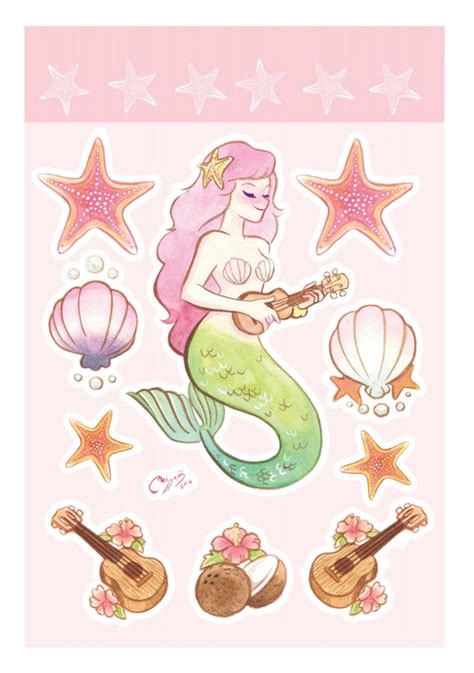 Items Similar To Mermaid Sticker On Etsy