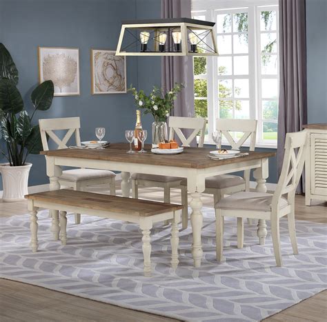 Farmhouse Style Kitchen Table And Chairs Laludemare