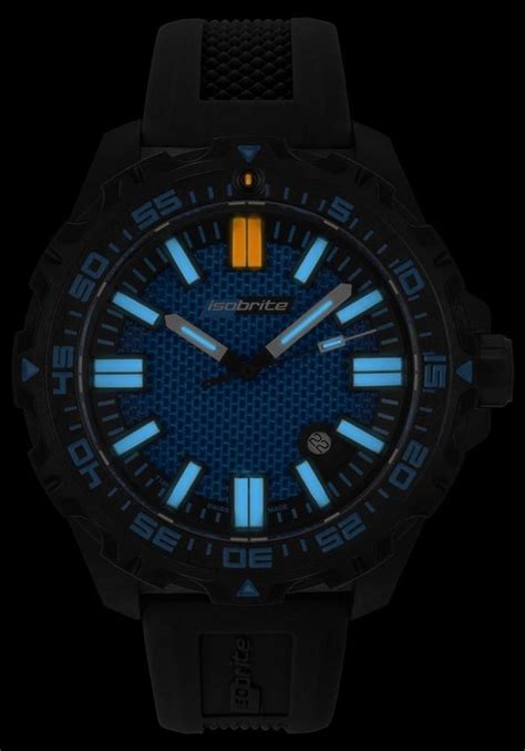 Isobright Afterburner Blue Limited Edition Tritium Watch Iso 4001