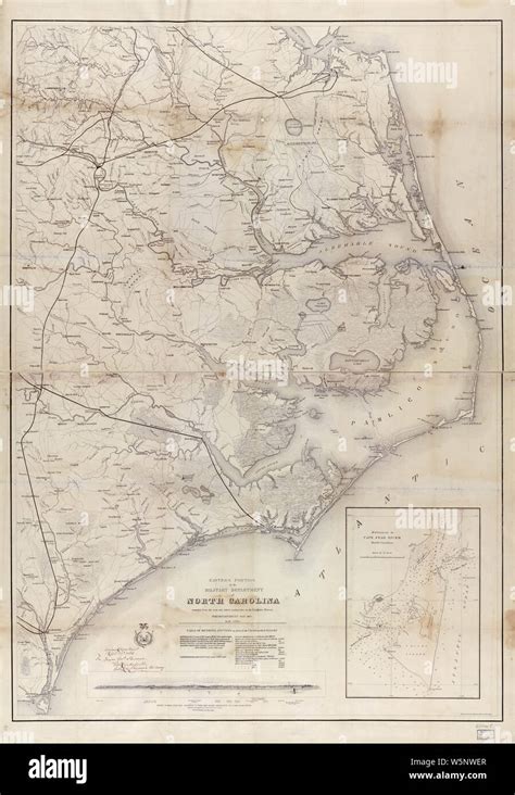 Civil War Maps 0354 Eastern Portion Of The Military Department Of North