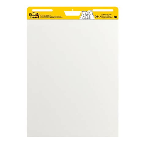 Post It Super Sticky Easel Pad 25 X 30 White Pad Of 30 Sheets