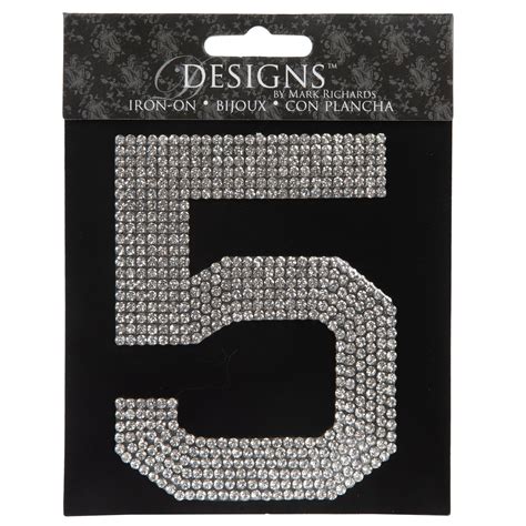 Rhinestone Iron-On Applique Number | Hobby Lobby | 1272814