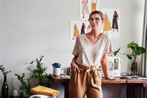 Fashion Designer And Portrait With Woman In Workshop Studio For