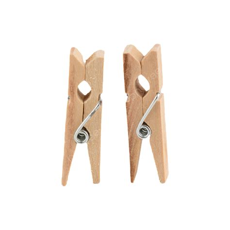 Two Natural Wood Photo Clips Wood Clip Photo Folder Png Transparent
