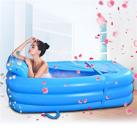 Large Portable Inflating Shower Bathtub For Adults Zincera