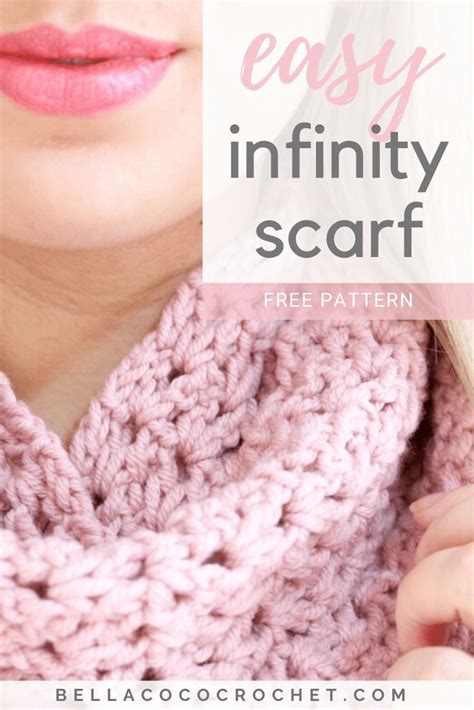 Free Pattern Easy Infinity Scarf Bella Coco Crochet In 2020