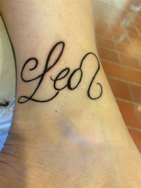 Zodiac Leo Sign Tattoo