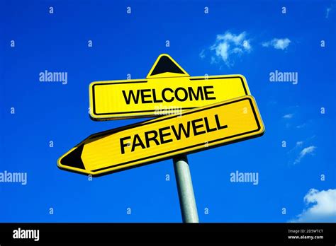 Farewell Sign Hi Res Stock Photography And Images Alamy