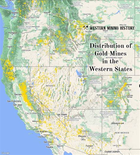 The Top Ten Gold Producing States Western Mining History