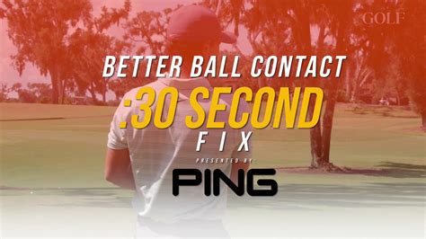 30 Second Fix Inconsistent Contact Golf
