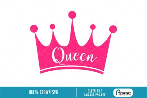 Queen With Crown Svg - Layered SVG Cut File - Best Free Fonts For