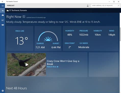 The weather channel on the web and social media: The Weather Channel Universal App for Windows 10 Now Available