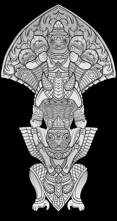 11 Naga Ideas Naga Thai Art Khmer Tattoo