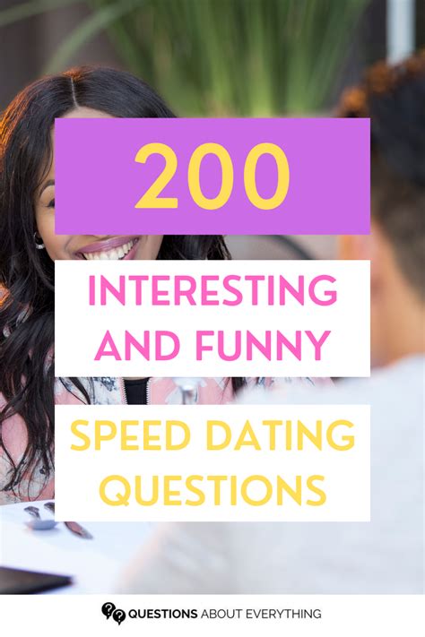 42 Best Speed Dating Questions To Ask A Guy Artofit