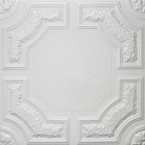Styrofoam ceiling tiles popcorn ceiling cover. 20"x20" Styrofoam Glue Up Ceiling Tiles, R28A Plain White ...